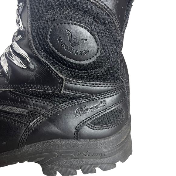 Thorogood The Deuce Leather Biker Boots Men 11 Black 8” Side Zip Combat Tactical - Picture 6 of 15